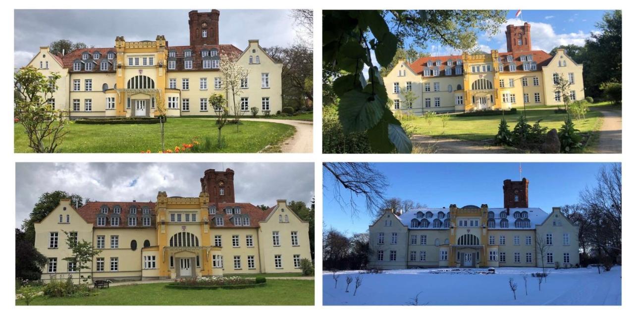 Schloss Lelkendorf Apartment Ulrichshusen Maisonette Fewo Mecklenburger Seenplatte Mit Dachterrasse Naehe Ostsee Exterior photo